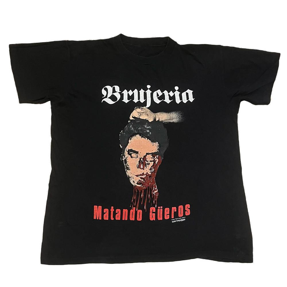 Matando Gueros BRUJERIA Футболка группы Черная Унисекс Размер S-5XL EM0550 Унисекс Футболка