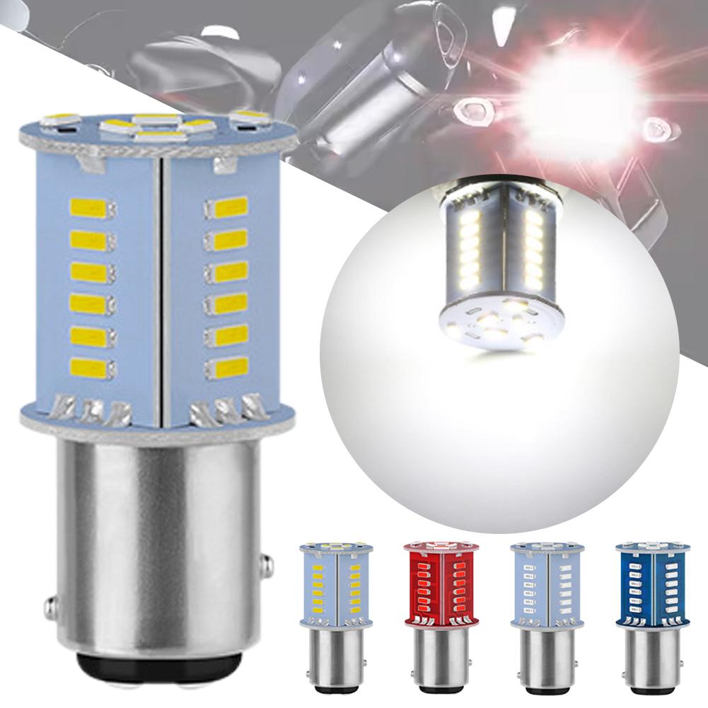 Светодиодная лампа для тормоза мотоцикла, мигающая, 12 В, универсальная, мигающая, красная, синяя, индикаторная, задняя, поворотная, Wh D4W4