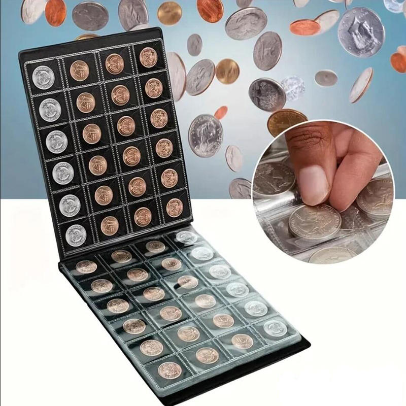 Pretty Pockets Coin Album for Collectors Coin Collection Book Holder Display Storage Album Home Large Capacity Collecting Book