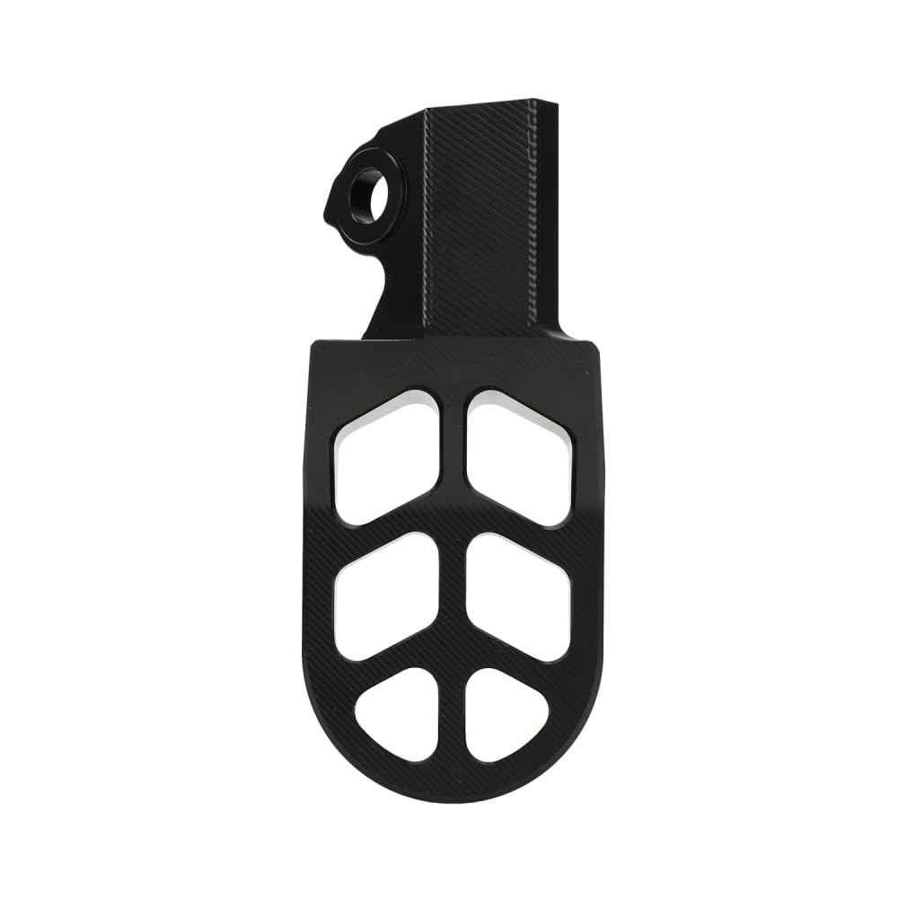 JFG MT125 [JA65/JA55] Мотоциклетная подножка, ступенька, противоскользящая, алюминиевая, складного типа, совместимая модель автомобиля Hunter Cab [JA65/JA55] Мотоцикл - Черный