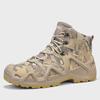Men's Camouflage Oxford Waterproof Tactical Boots - Non-Slip, Large Size (45, 46) for Outdoor Rock Climbing & Hiking.