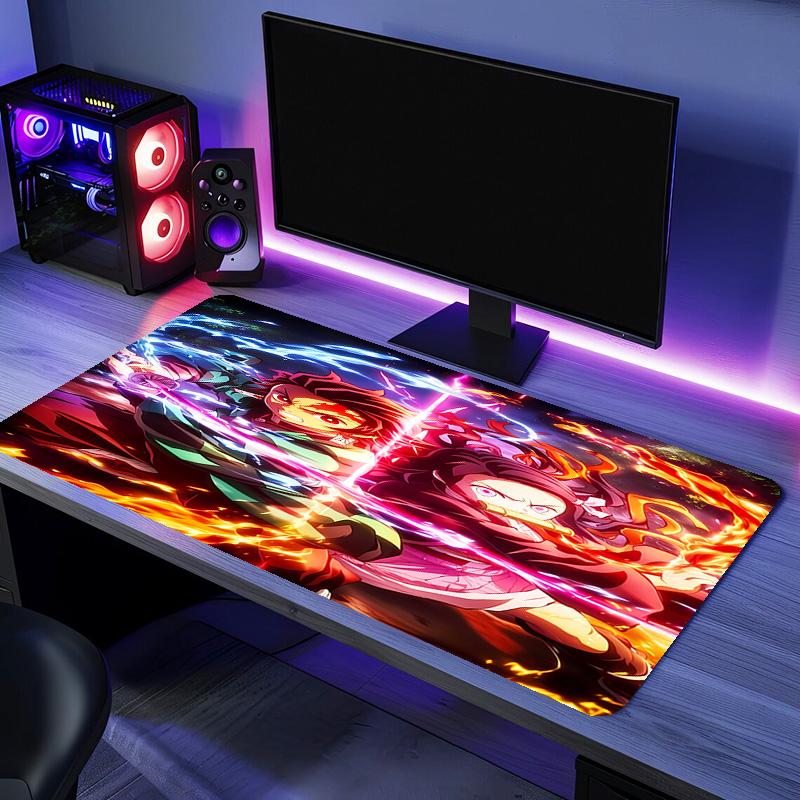 Demon Slayer characters Mouse Pad - Non-Slip Rubber Base, Smooth Surface for Work,Gaming,Office,And Home Use, Desk Mouse Pad