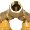 Латунный Y-образный клапан Y-образный разветвитель воды Прочный запорный клапан Дом