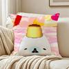 PINK Kawaii MMamegoma Pillow Case Living Room Sofa Cushion Cover Suitable For Home Bedroom Room Decoration