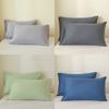 2 Pieces Set 50*65 50*70 50*75 50*90cm White 100% Polyester Bed USA Standard Queen King Size Bed PillowCases Cases Covers