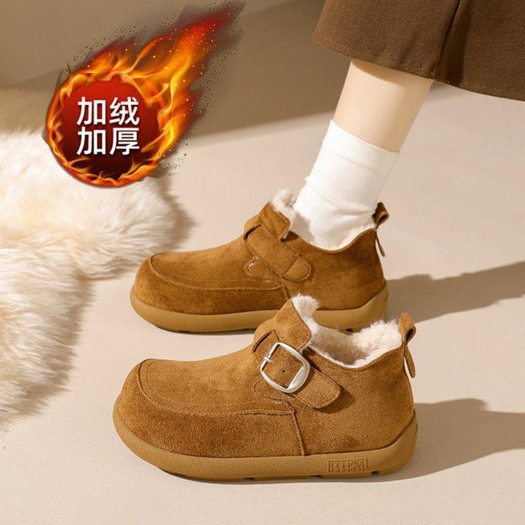 Бархатные Birkenstocks на толстой подошве, утепленные Birkenstocks, зимние новые Birkenstocks на мягкой подошве, хлопковые тапочки-бини и теплые снегоступы