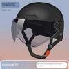 Bicycle Safety Helmet Men's and Women's Adult Children Cartoon Electric Bicycle Motorcycle Half Helmet with Goggles