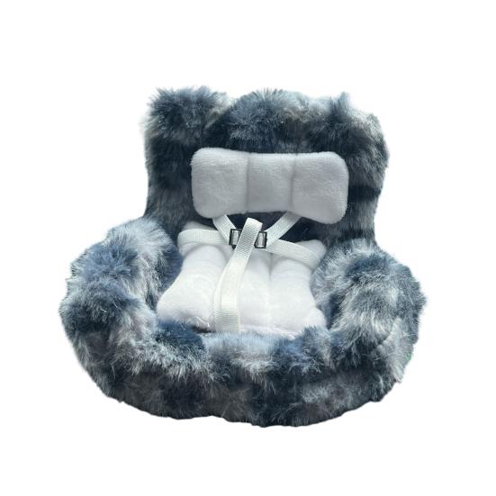 Кукольное автокресло безопасности с клипсой для вентиляционного отверстия и ароматизированными фишками, микрофибровое кукольное сиденье, украшение для автомобиля для поклонников кукол, коллекционеров