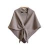 Women Knitted Shawl Wrap Striped Print Cardigan Cape Wool Cashmere Scarf Comfortable Ladies Accessory