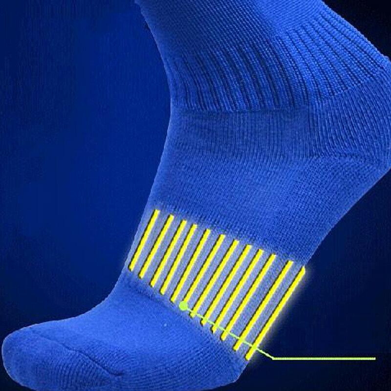 1-4 шт./шт. Носки для взрослых, футбольные носки, детские, противоскользящие, длинные, выше колена, носки для футбола, баскетбольные носки, полосатые спортивные носки