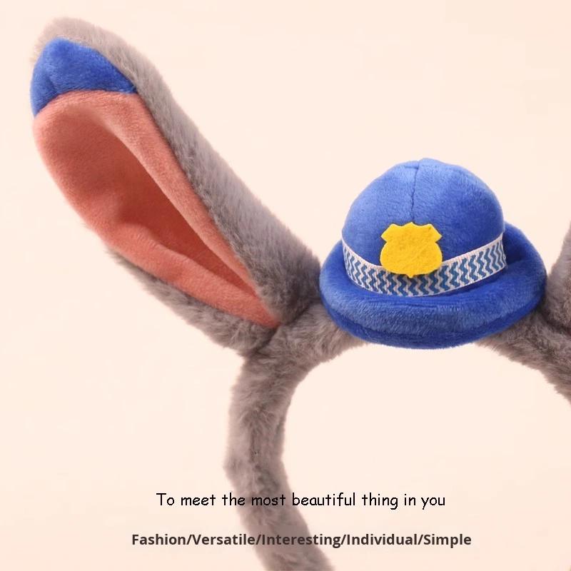 Shengpeng FK-355 Cute Rabbit Plastic Children's Unisex Headband Hair Clip with Ears for Performance & Amusement Park Photo
