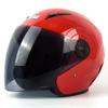 VIRTUE Open Face Motorcycle Helmet Men Women ABS Shell Half With Removable Visor Lightweight Safety Gear