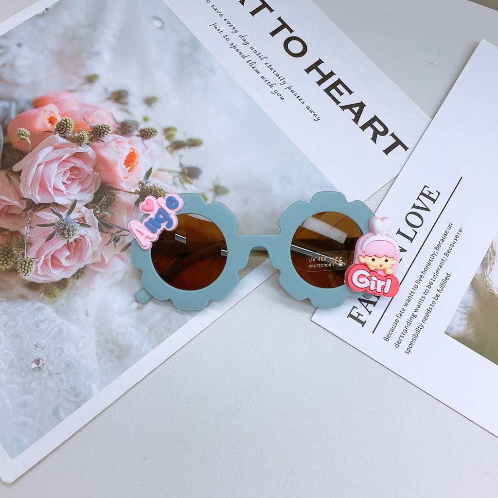 Cartoon Cute Children Sunglasses Fashion Girl Baby Sunglasses Diy Girls Act Cute Glasses Trend