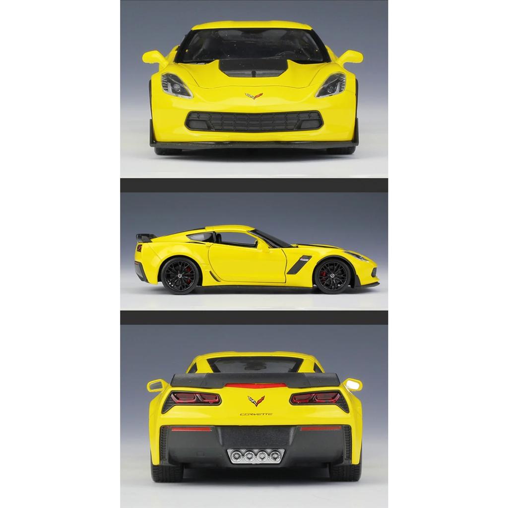Welly 1/24 Chevrolet Corvette Z06 2017 Сплав Спортивный Автомобиль Модель Литье под Давлением Гоночный Автомобиль Модель Симуляция Коллекция Детские Игрушки Подарок