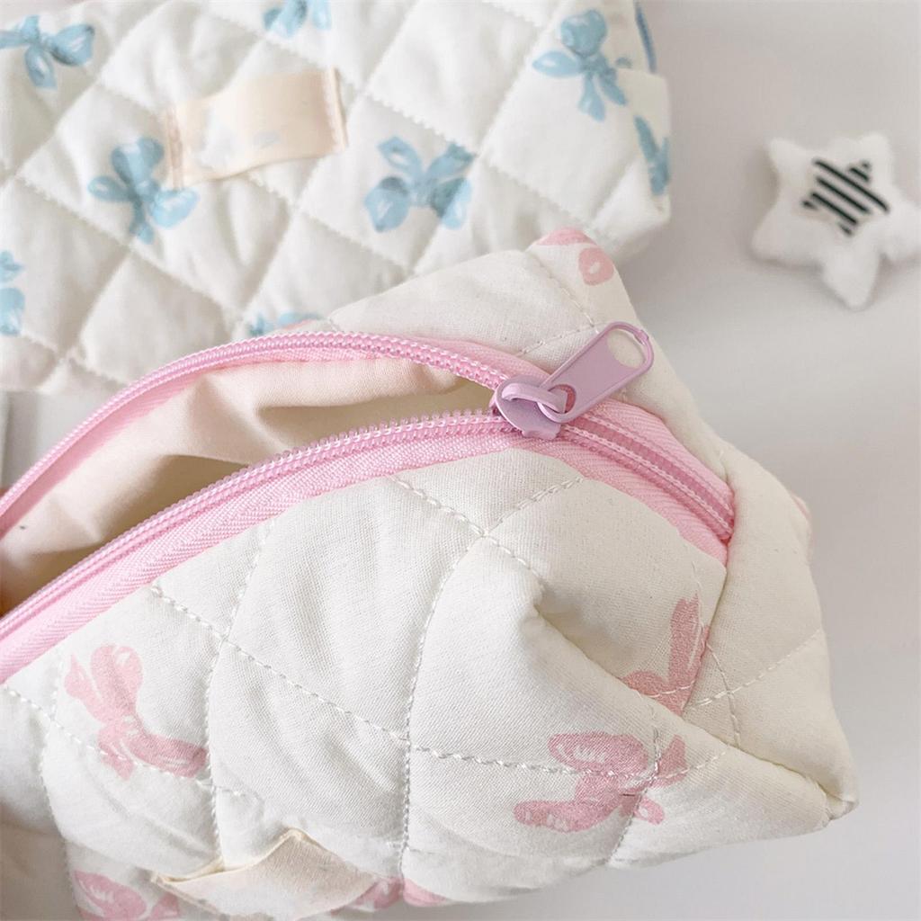 1pc Bowknot Pencil Case, With Zipper Portable Stationery Case Storage Bag ,study Supplies Large Capacity cute Pencil Case