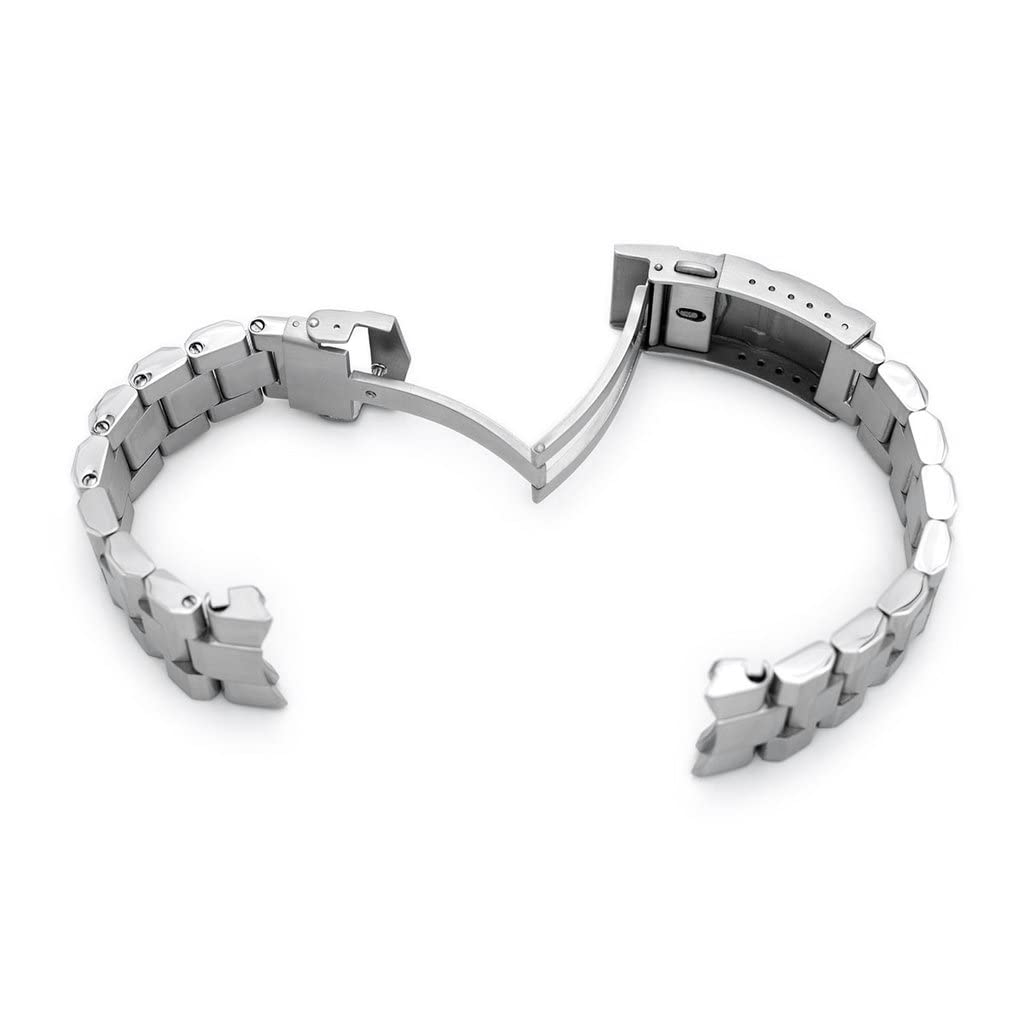 22 мм металлический ремешок для часов из нержавеющей стали Hexad Oyster с застежкой Submariner для Seiko Samurai SBDY007 и других