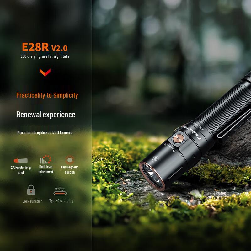 Fenix E28R V2.0 USB-C Перезаряжаемый EDC Фонарик