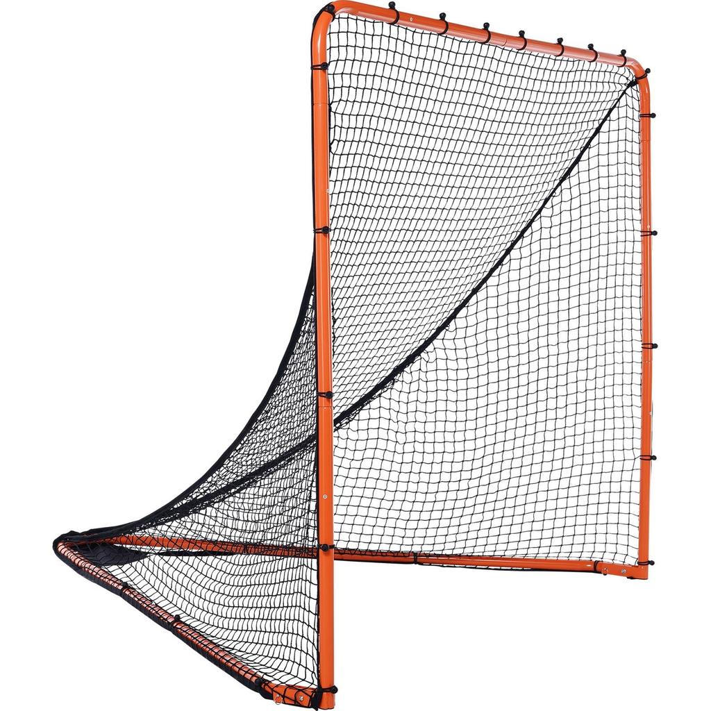 Lacrosse Goal, 6' x 6' Lacrosse Net, Folding Portable Backyard Lacrosse Training Equipment, Steel Frame Training Net, Quick & Easy Setup Lacrosse