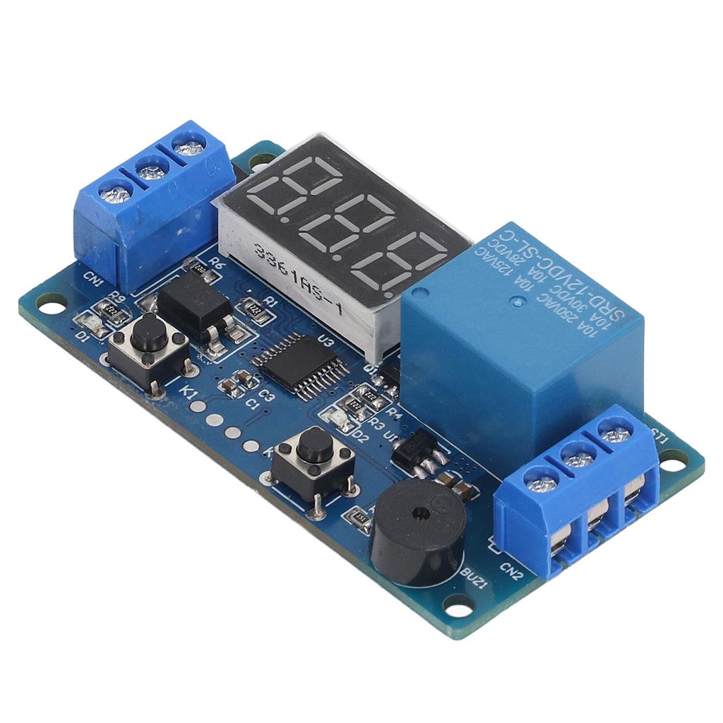Time Relay Module Anti Interference MCU Online Programming 1 Channel Cycle Delay Relay with Digital