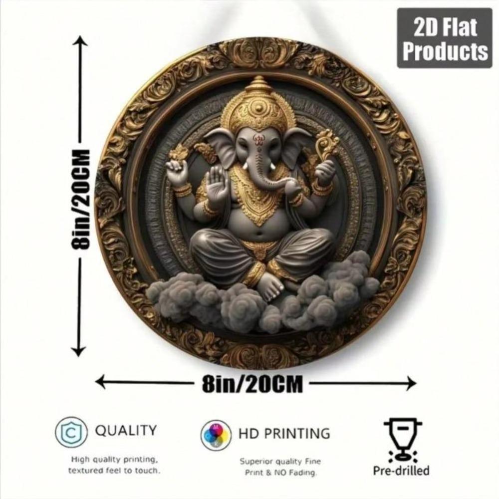 Iron Wall Art Ganesh Home Decor Cafe Office Gift Holiday Party