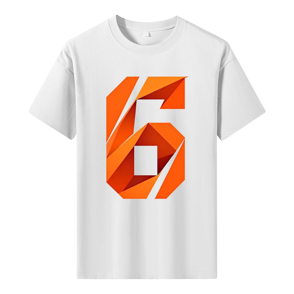 Мужская футболка с коротким рукавом с принтом Мужская свободная повседневная футболка с коротким рукавом