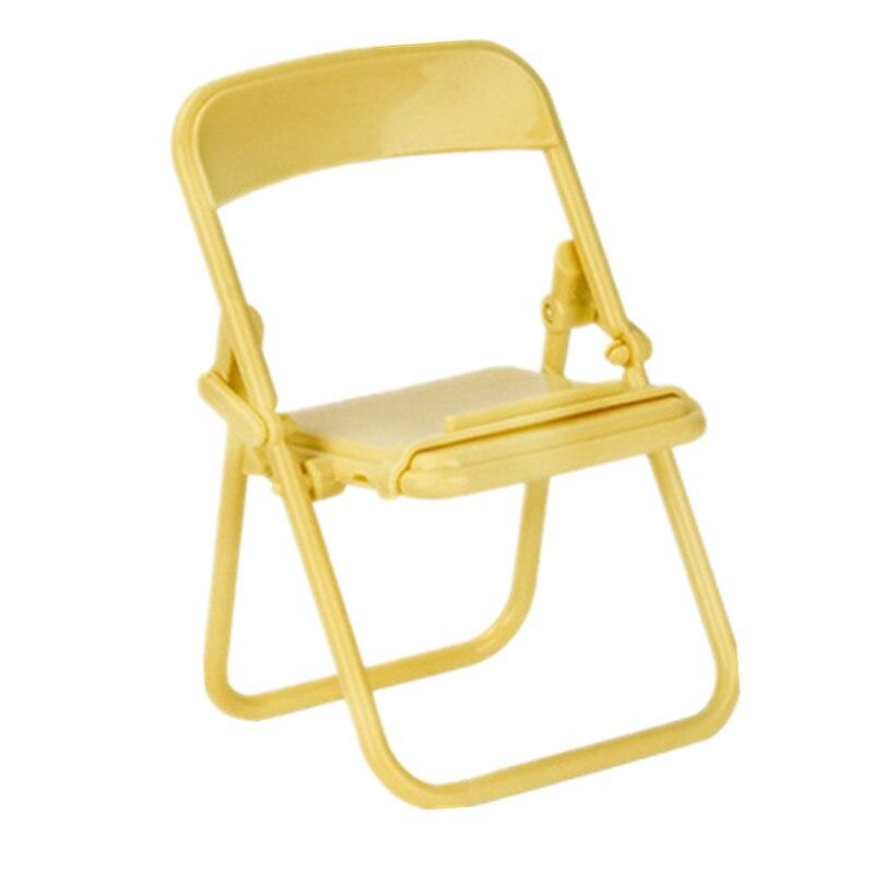 Mini Chair Shape Mobile Phone Stand Portable Cute Colorful Adjustable Folding Stool Lazy Phone Desktop Holder For Cell Phone