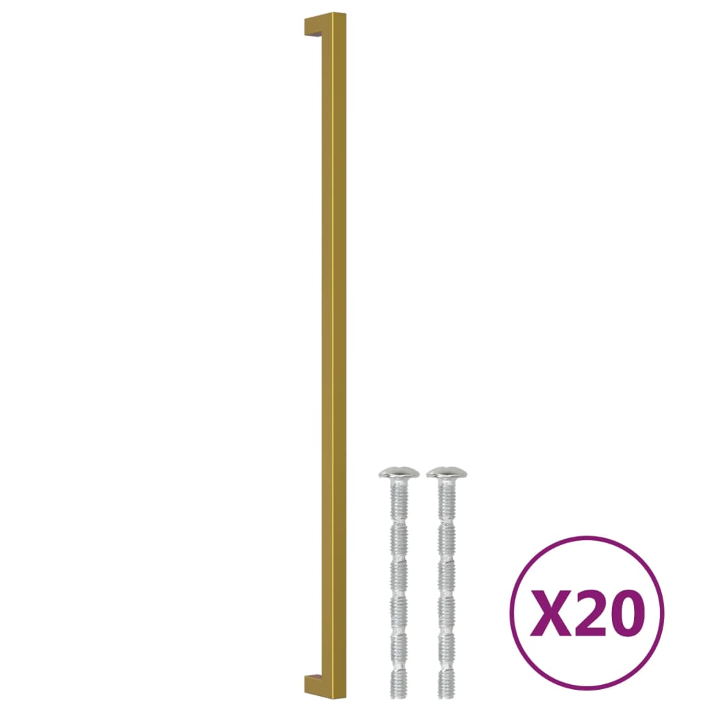 Furniture Handles 20 pcs Gold 480 mm Stainless Steel