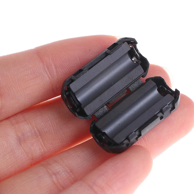 3Pc Ring Core Ferrite Bead Clamp Choke Coil Emi Rfi Noise Filter Clip Snap Cable