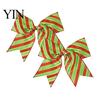 Holiday Tree Embellishments 2Pcs Christmas Polka Dot Bow Decor, European Style Ribbon Ornament for Durable Cloth Bows Crafts Gift Box Wreath, Festive