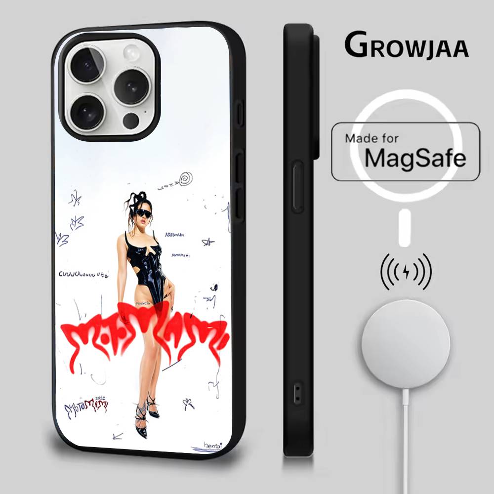 R-Rosalia L-lux Чехол для телефона для iPhone 17,16,15,14,13,12,11,Pro,Max,Plus,Mini,SE4,E Магнитный Magsafe Беспроводная зарядка
