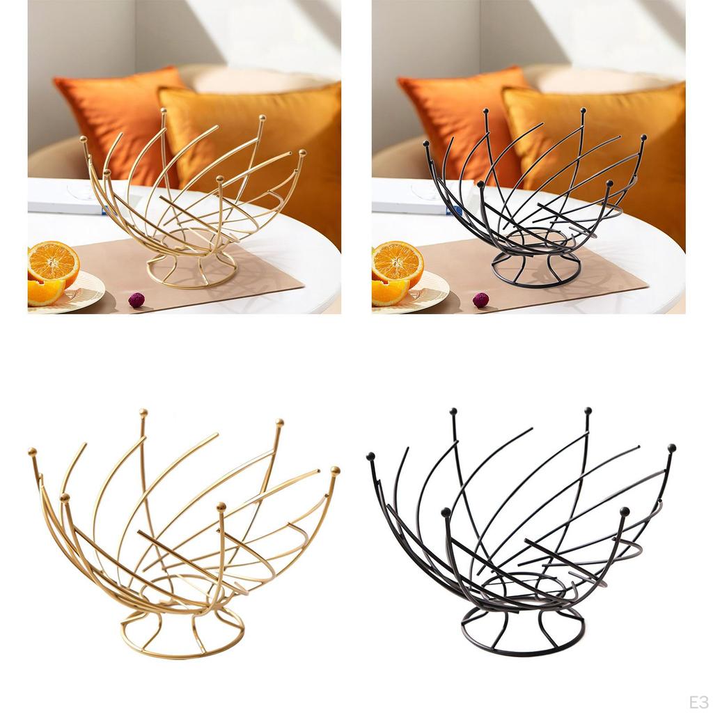 Fruit Basket Countertop Holder Decorative Stand Surable Creativity Bowl Plate for Living