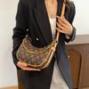 Light Luxury Women's Bag High-end Chain Underarm Bag Women's Retro Printed Crescent Bag Niche Versatile Oblique Span Bag