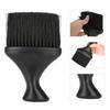 Ergonomic Grip Hair Cleaning Brush Plastic Handle Barber Hair Brush Neck Duster Brush  For Salons