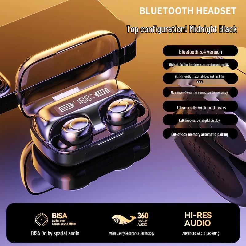 2025 Настоящие беспроводные наушники-вкладыши Bluetooth с шумоподавлением для мужчин и женщин - Высокое качество звука и длительное время работы от аккумулятора