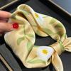 Brand 100% Pure Silk Scarf Women Neck Hair Foulard Square Headband Scarves Bandana Hijab Print Poncho Scarves Pashmina