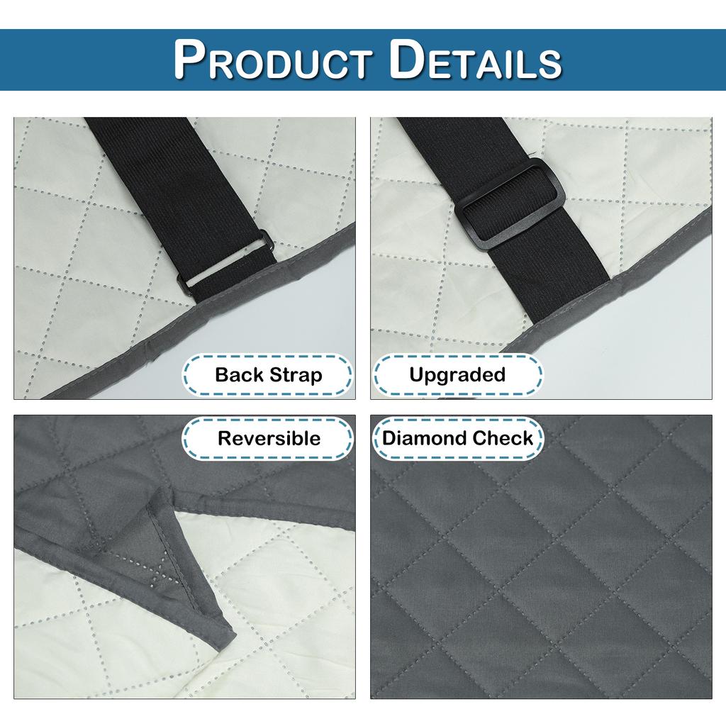 Waterproof Quilted Sofa Covers Reversible Pet Mat Furniture Couch Protector Arm Sofa Covers Non-slip Futon Slip Covers Room Deco