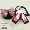 Professional Floral Bow Tie and Hair Net Set for Hotel and Healthcare Staff