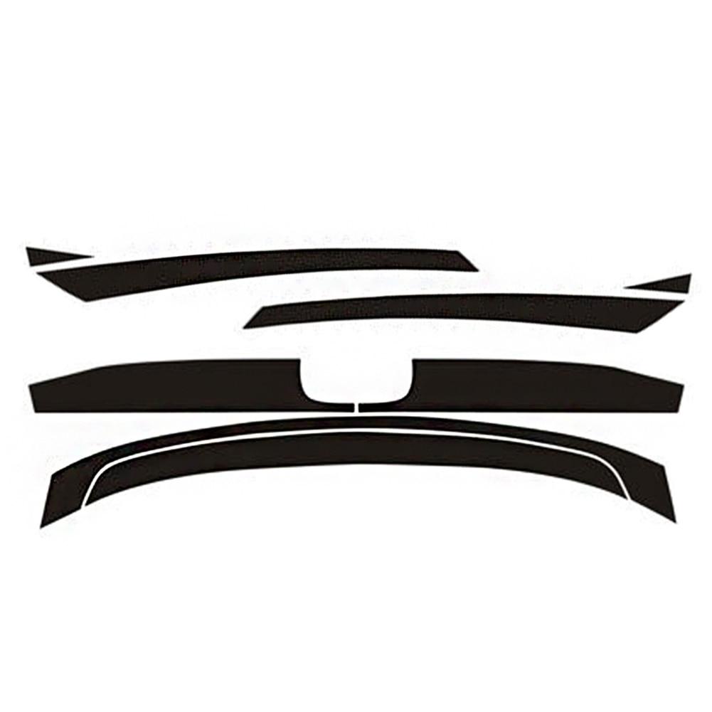 8 шт., виниловая передняя решетка из углеродного волокна, наклейка на решетку двигателя, наклейка на крышку двигателя, наклейка на автомобильную пленку для Honda Civic 10th 2016 2017 2018