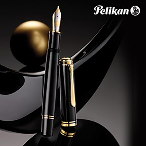 Перьевая ручка Pelikan M Medium Black Souveraine M1000 Обычный импортный продукт