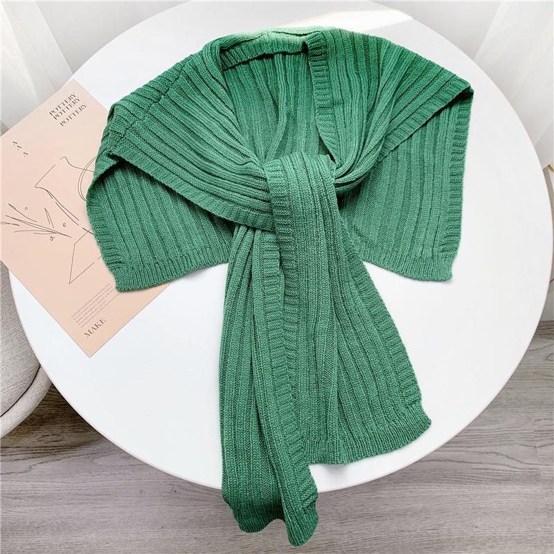 1 шт. Женская элегантная маленькая шаль вязаный шарф завязывающийся на шее шаль