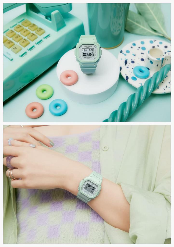 Часы Casio Baby-G (Официальная японская модель) BGD -565SC-2JF / -565SC-3JF / -565SC-4JF Женские, Шалфейно-зеленый / Белый / Сиренево-голубой