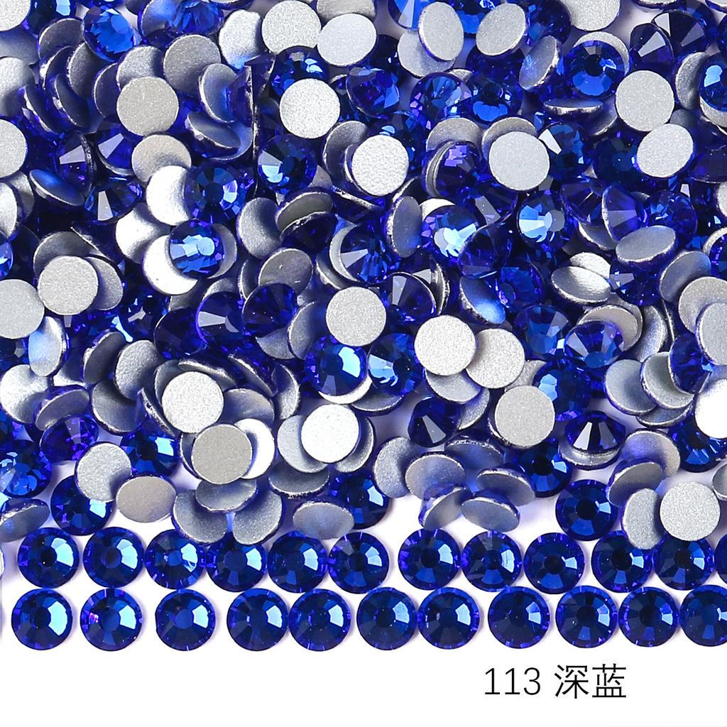 Круглый стеклянный страз DIY маникюр бриллиантовая ювелирка, наклейка-дрель для аксессуаров чехла мобильного телефона, хрустальное стекло плоское дно имитация бриллианта