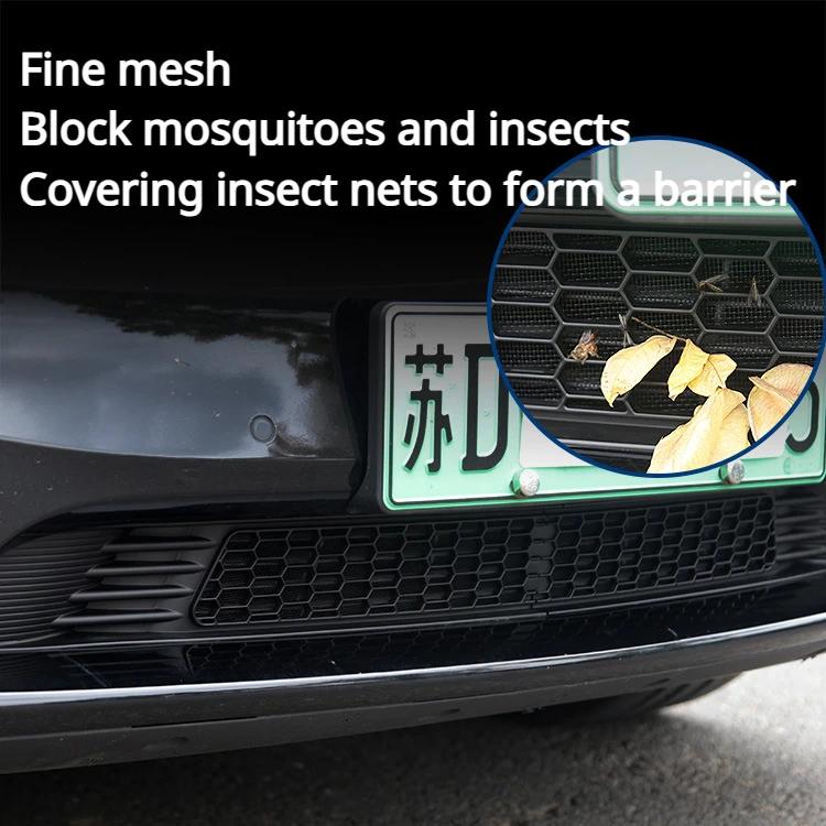 Air Intake Insect Proof Net for Tesla Model Y 3 Split Front Bumper Inlet Protective Mesh Cover Car Modification Accessories 2025