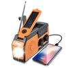 Emergency Solar Radio with Flashlight SOS Alarm IPX3 Waterproof Multifunctional Hand Crank AM/FM Weather Radio
