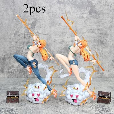Новая модель Фигурка One Piece Чехол Персонаж Мультфильм Нами Фигурка Шорты Аниме Товар Тематическая Праздничная Подарочная Коробка ПК 2D В Позеable Артикулированная Масштаб