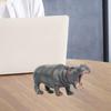 Фигурка бегемота, реалистичная модель бегемота, скульптура, настольное украшение, речная лошадь, украшение, детская развивающая игрушка в виде животного, подарок для малышей, мальчиков и девочек