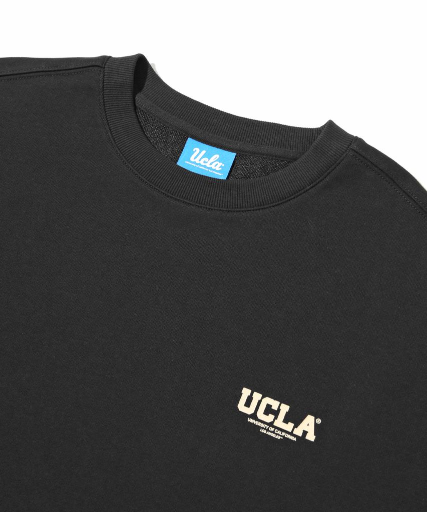 UCLA Unisex Small Logo Basic Sweatshirt [Black] (Ubrlt81)