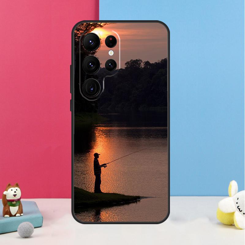 Fishing Rod Case For Samsung Galaxy S23 Ultra S24 S22 Note 20 10 Plus S8 S9 S10 S21 S20 FE Back Cover