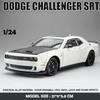 Масштаб 1/24 Dodge Challenger Hellcat SRT Сплавная Масштабная Модель Автомобиля Литой Металлический Миниатюрный Автомобиль Коллекция Звука и Света Детская Игрушечная Машина