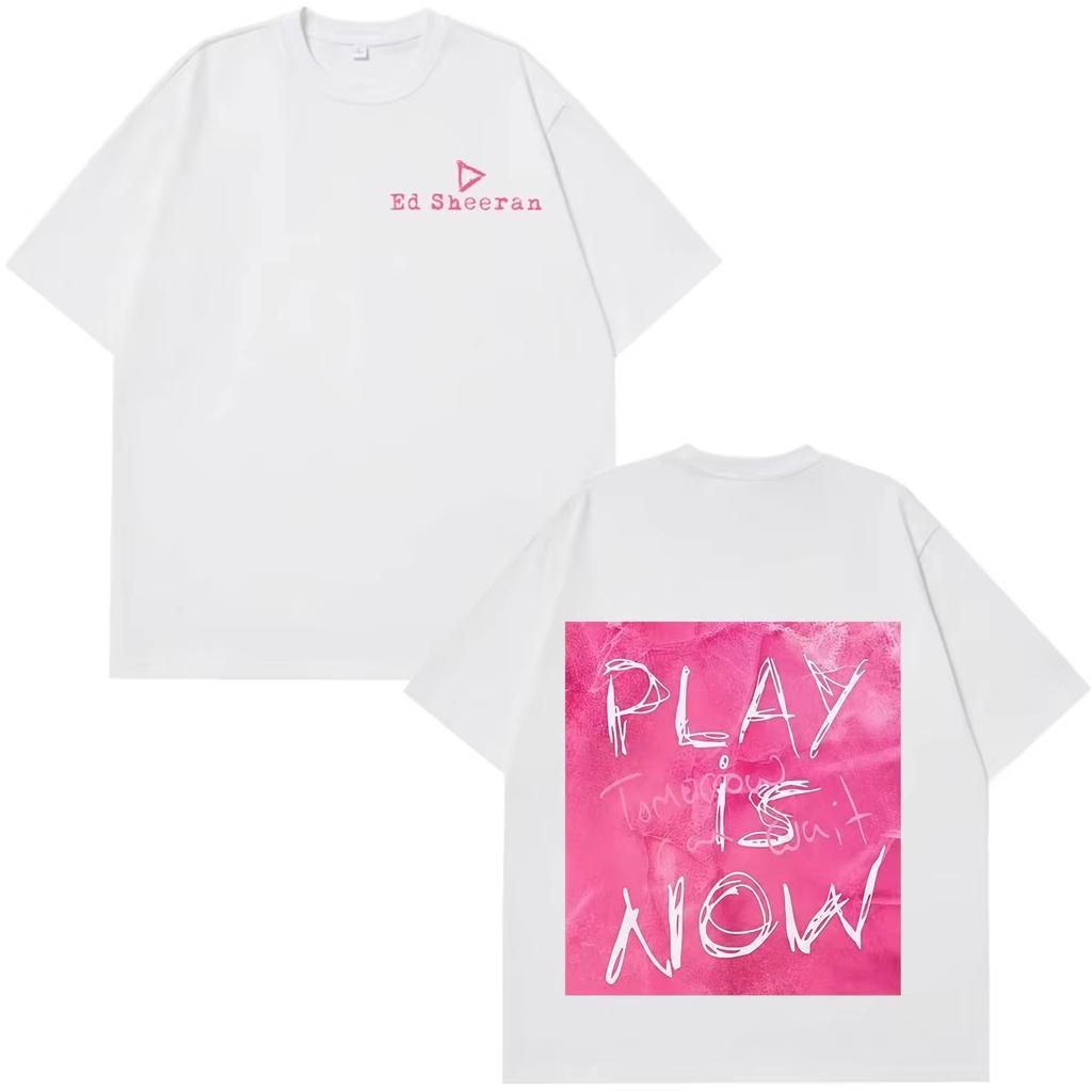 Summer Hot Sale Ed Sheeran Loop Tour 2026 Print Tshirt Unisex Unisex High Quality Tshirt Y2k Hip Hop Streetwear Oversized Tshirt